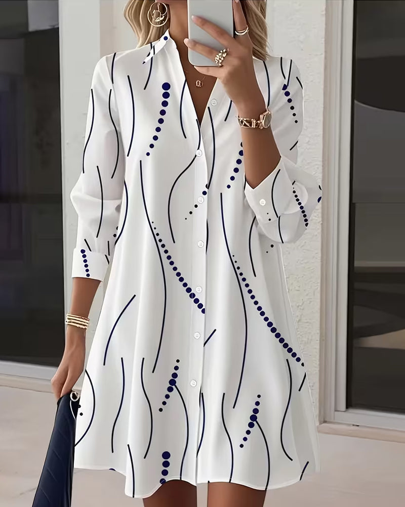 Camisa Ondine Valmont — Cuello Ondulado Elegante Mujer