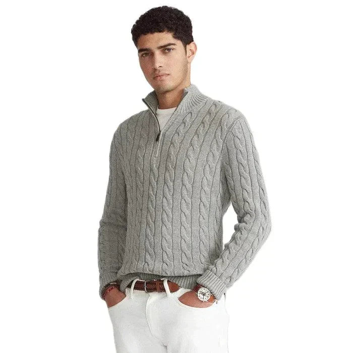 Jersey Half-Zip Valmont — Distinción sin esfuerzo | Gris