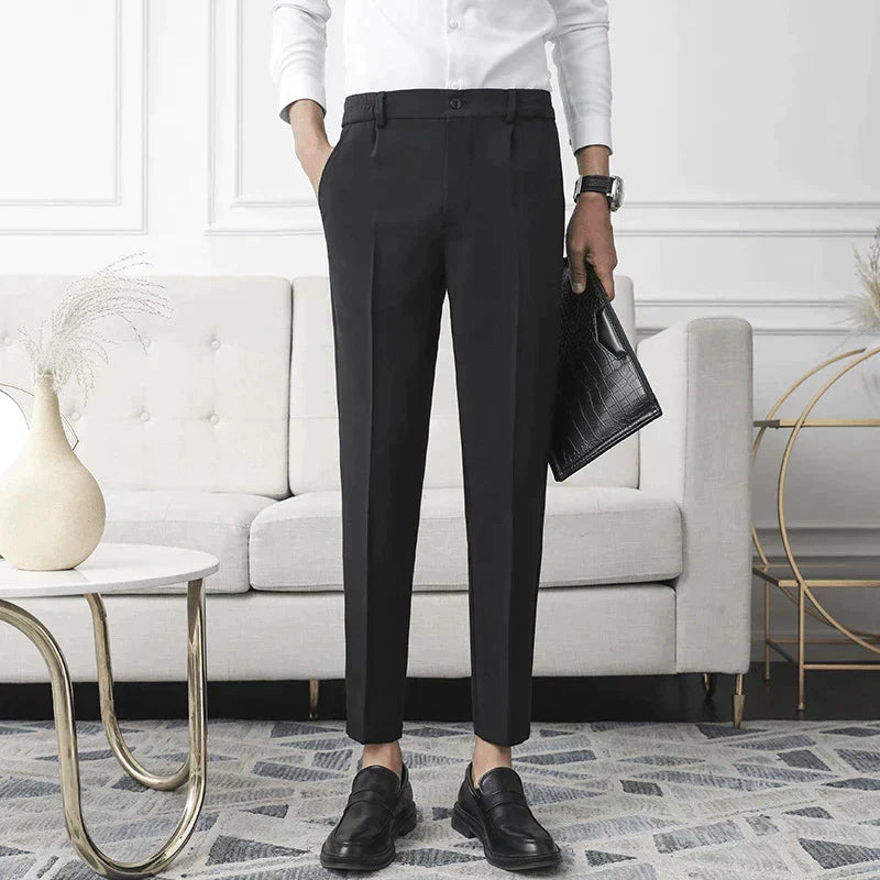 Pantalón Stretch Valmont — Distinción sin esfuerzo | Negro