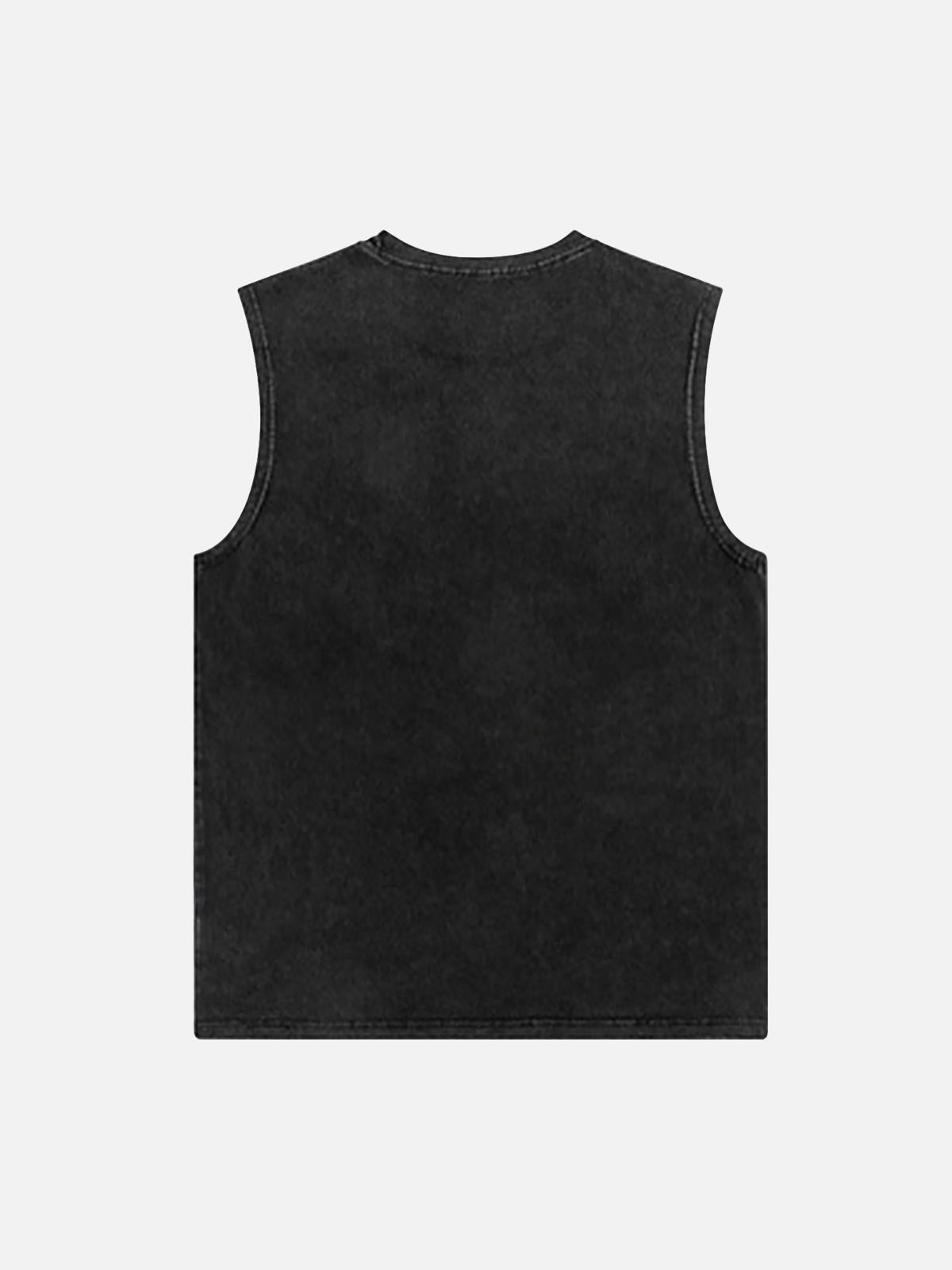 Chaleco Art Letter Valmont — Distinción urbana irresistible | Vintage Wash