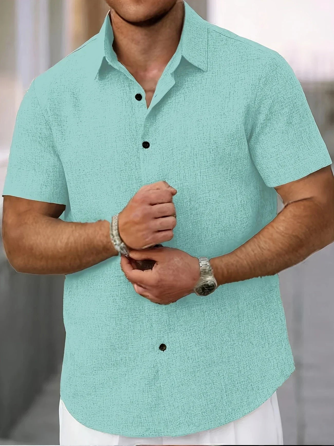 Camisa Lin Valmont — Distinción sin esfuerzo | Beige