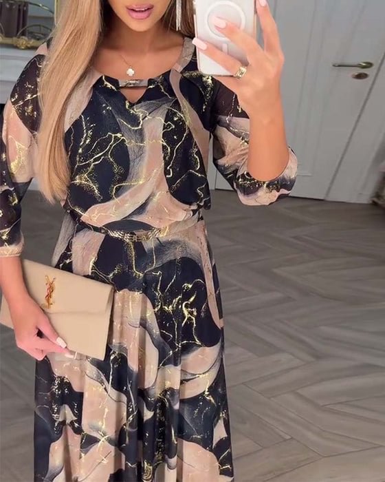 Conjunto Maxi Susan Valmont — Muselina Estampada Fluida | Tallas S–5XL