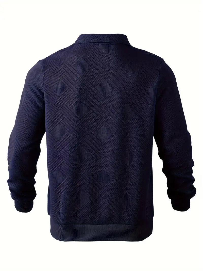 Jerseys Didier – Pull zippé vintage avec design géométrique Valmont — suavidad que viste con distinción | Didier – Pull zippé vintage avec design géométrique