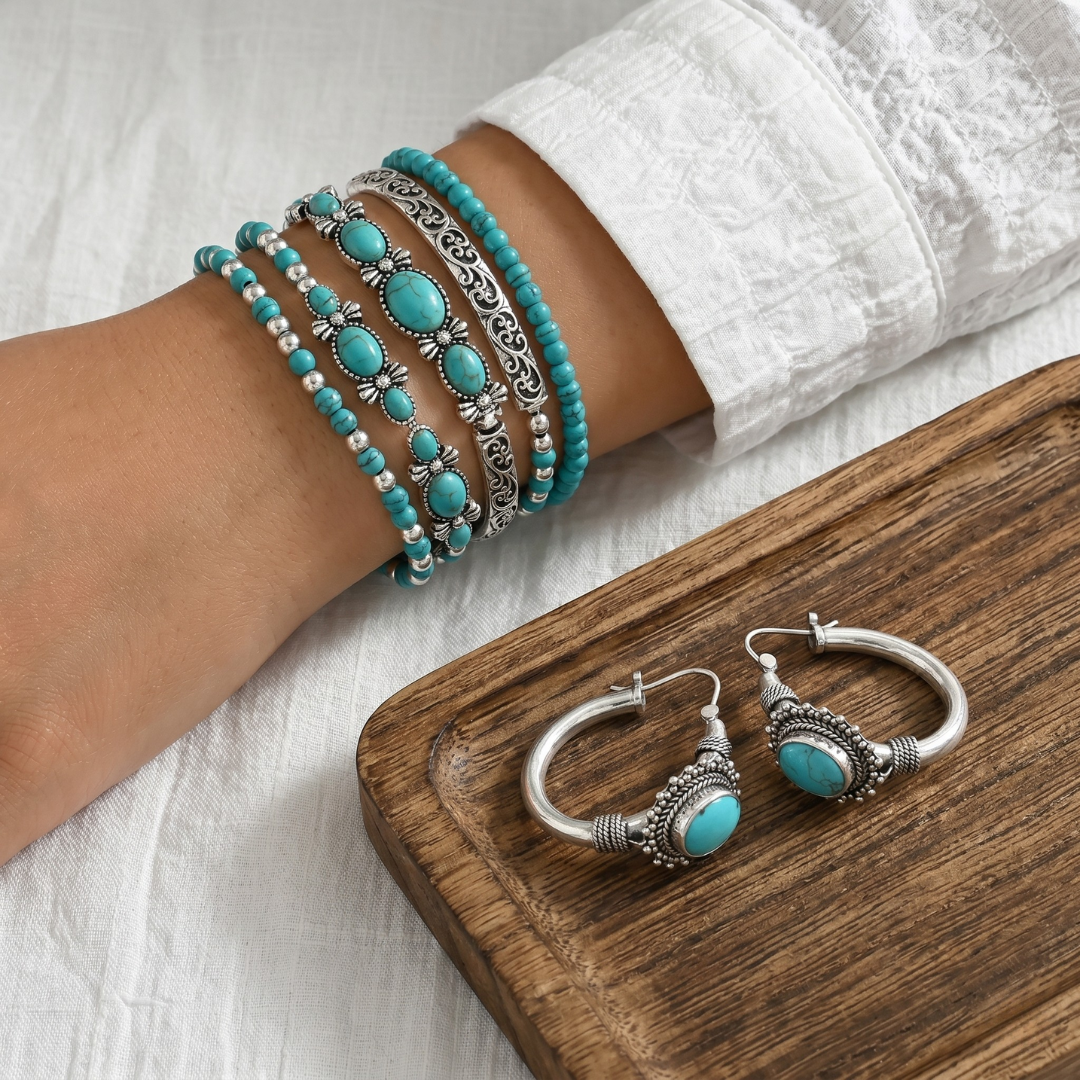 Pulsera Lucia Valmont — Elegancia irresistible | Turquesa