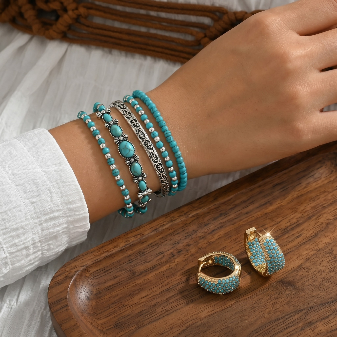 Pulsera Lucia Valmont — Elegancia irresistible | Turquesa