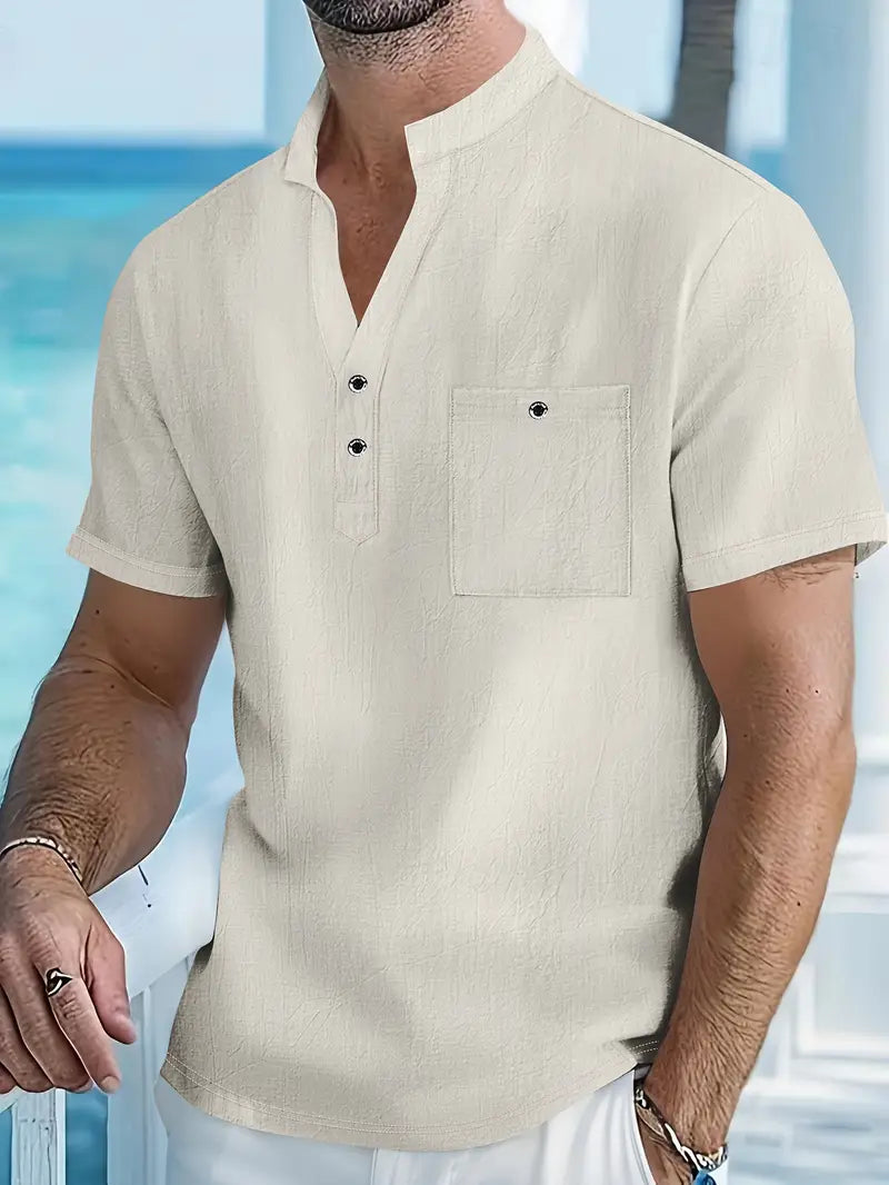 Camisa Summer Valmont — Distinción sin esfuerzo | Azul