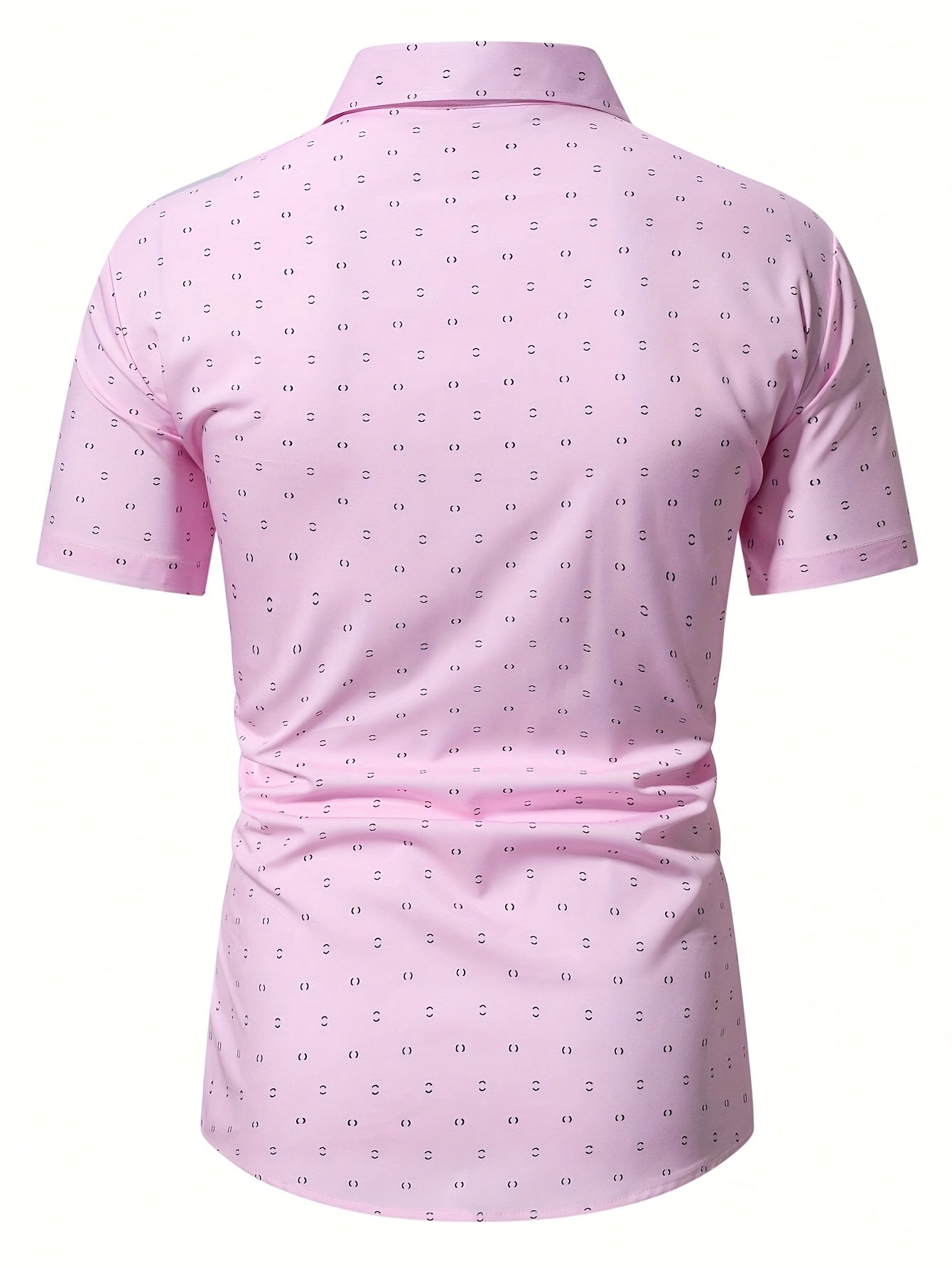 Camisa Giulio Valmont — Estampado de Verano | Blanco y Rosa