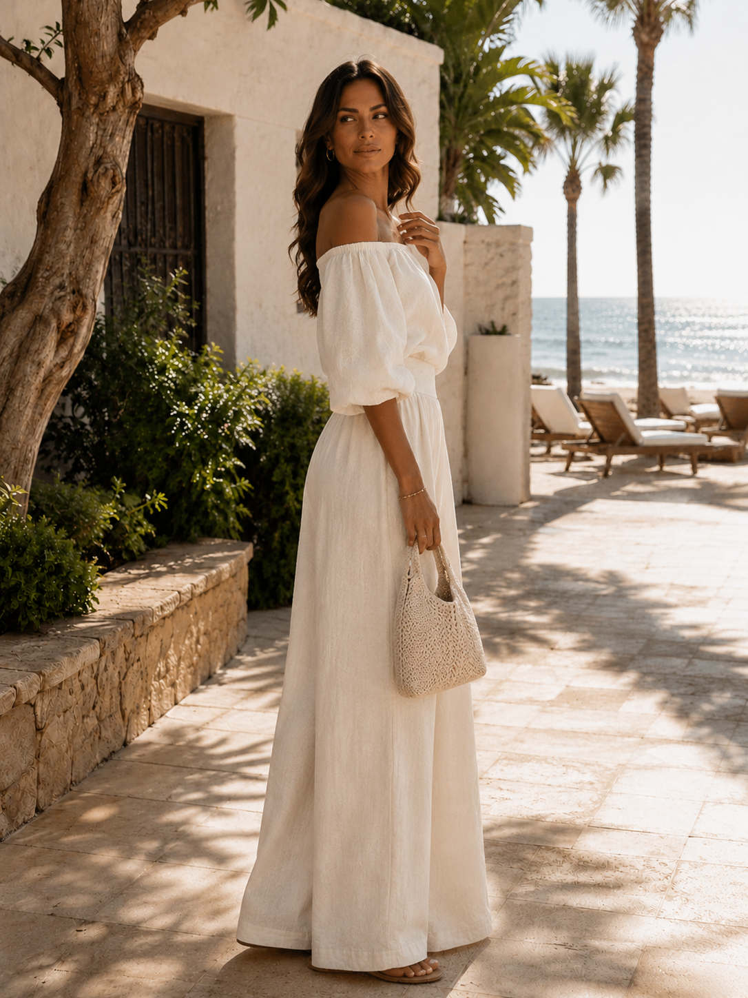 Arabella Valmont — Conjunto Efecto Lino Exclusivo | Marbella