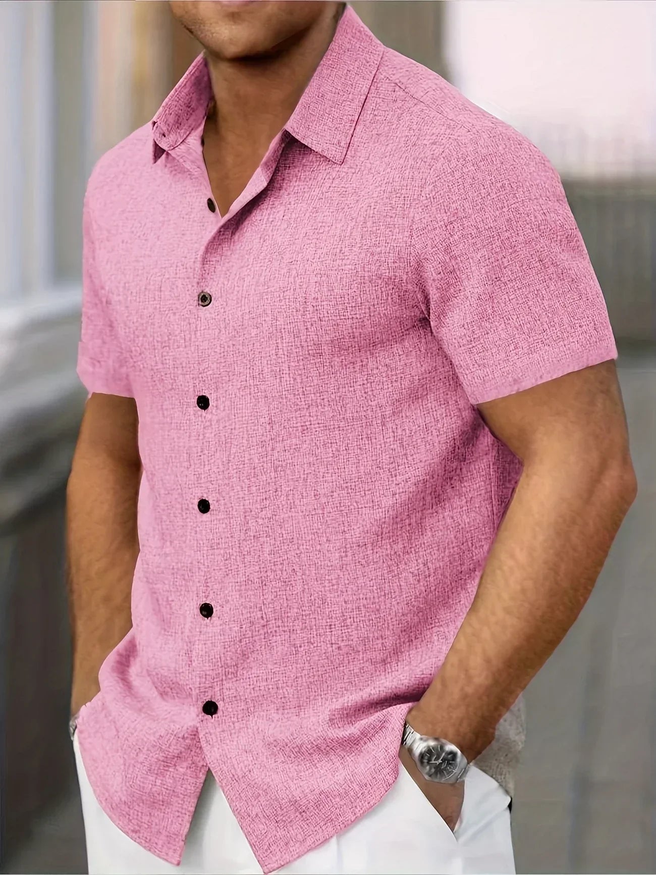 Camisa Lin Valmont — Distinción sin esfuerzo | Beige
