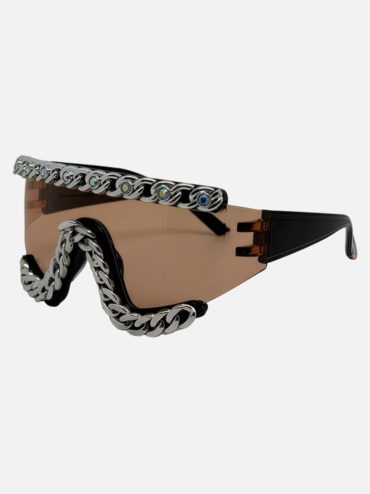 Gafas Chain Glam Valmont — Actitud irresistible | Dorado