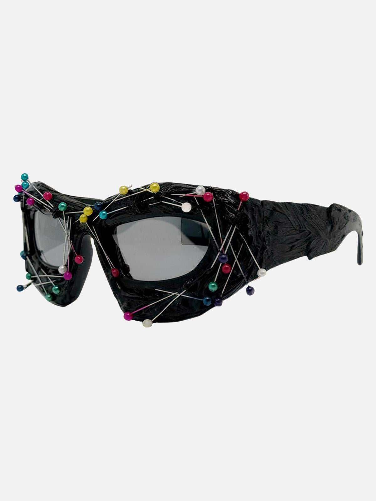 Gafas Beaded Hip-Hop Valmont — Actitud irresistible | Negro