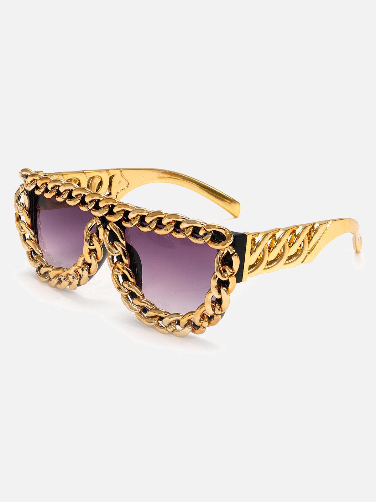 Gafas Square Chain Valmont — Actitud irresistible | Negro