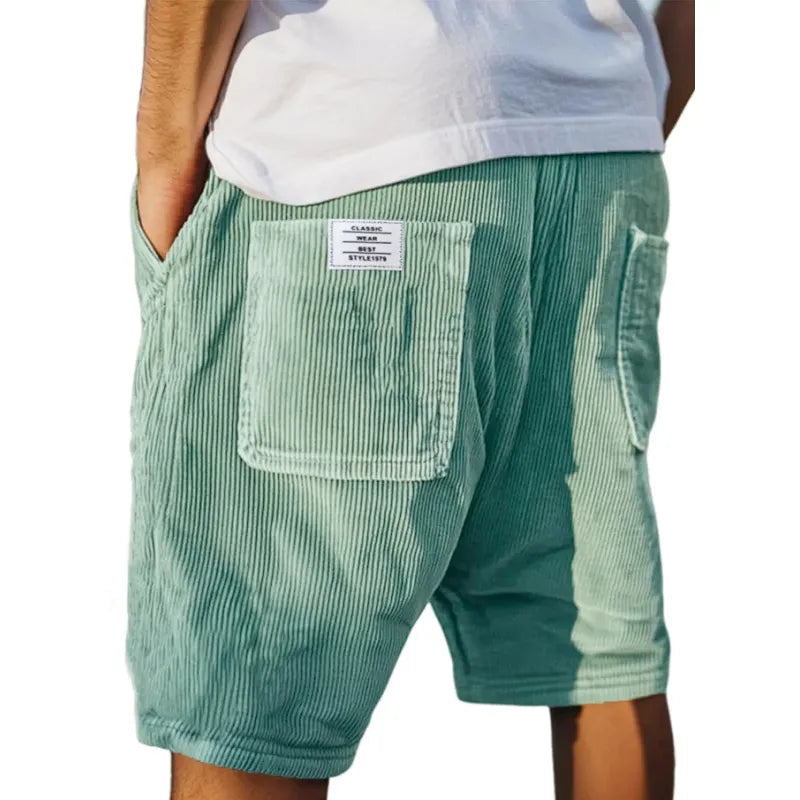 Short Edouard Valmont — Terciopelo Chic | Gris, Kaki, Azul, Verde, Negro y Verde Oscuro