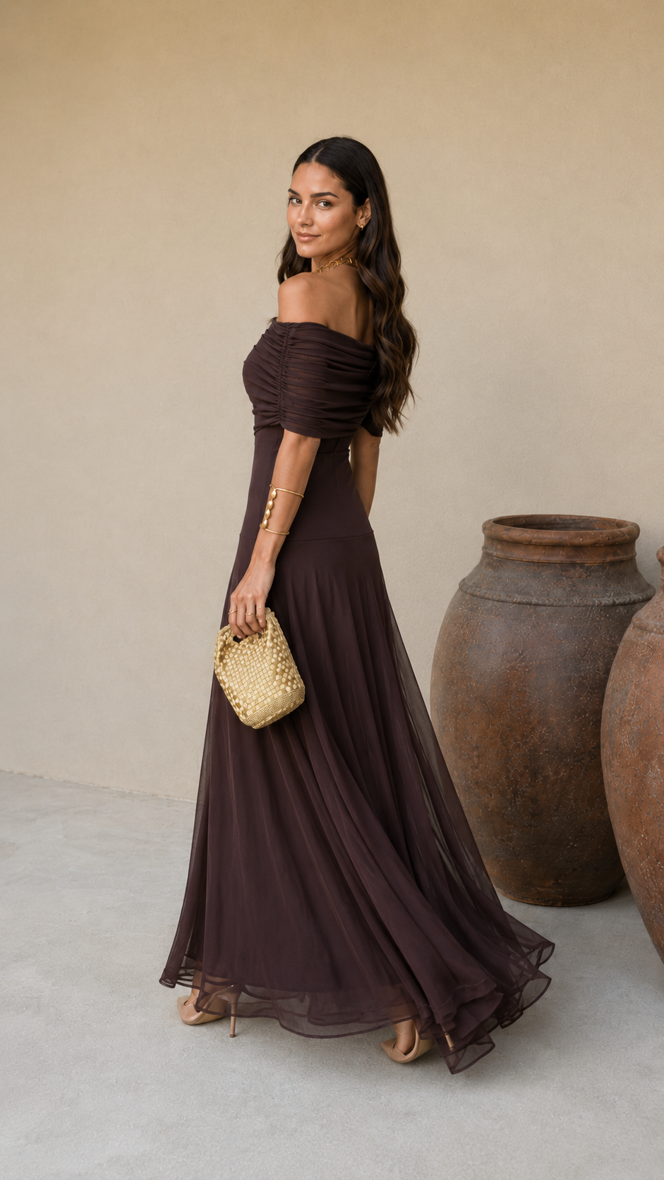 Toledo Marrón Valmont — Vestido | Colección Marrakech