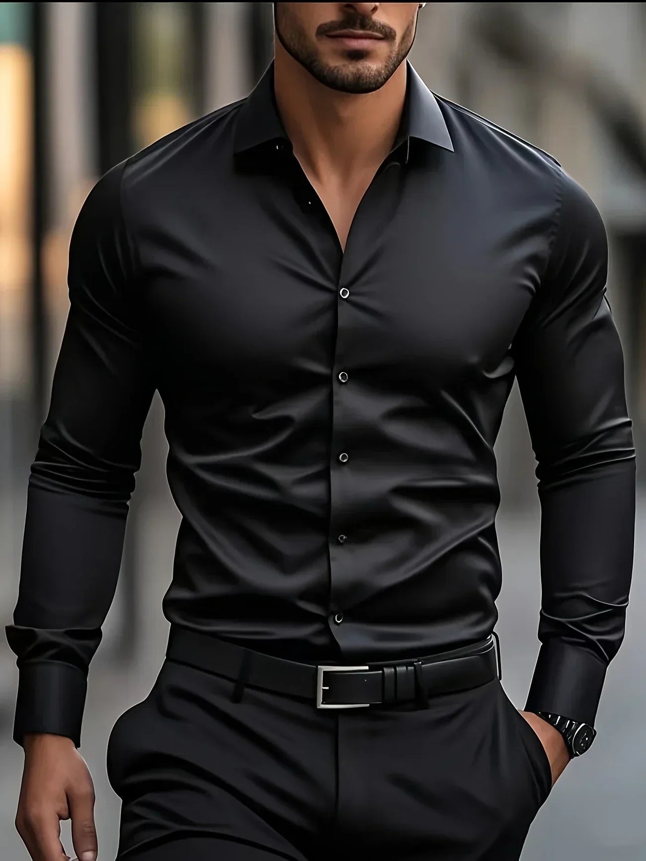 Camisa Élégante Valmont — Distinción sin esfuerzo | Blanco