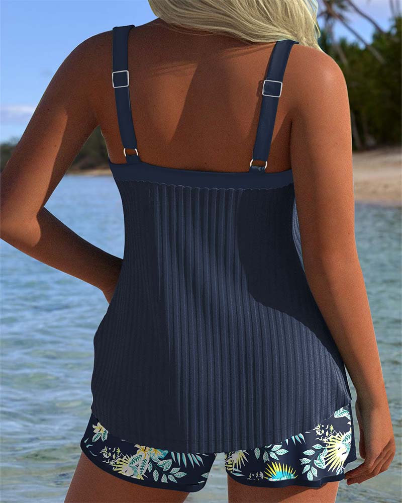 Tankinis Colette Valmont — elegancia balnear sin límites | Tankini Rayas Dos Piezas