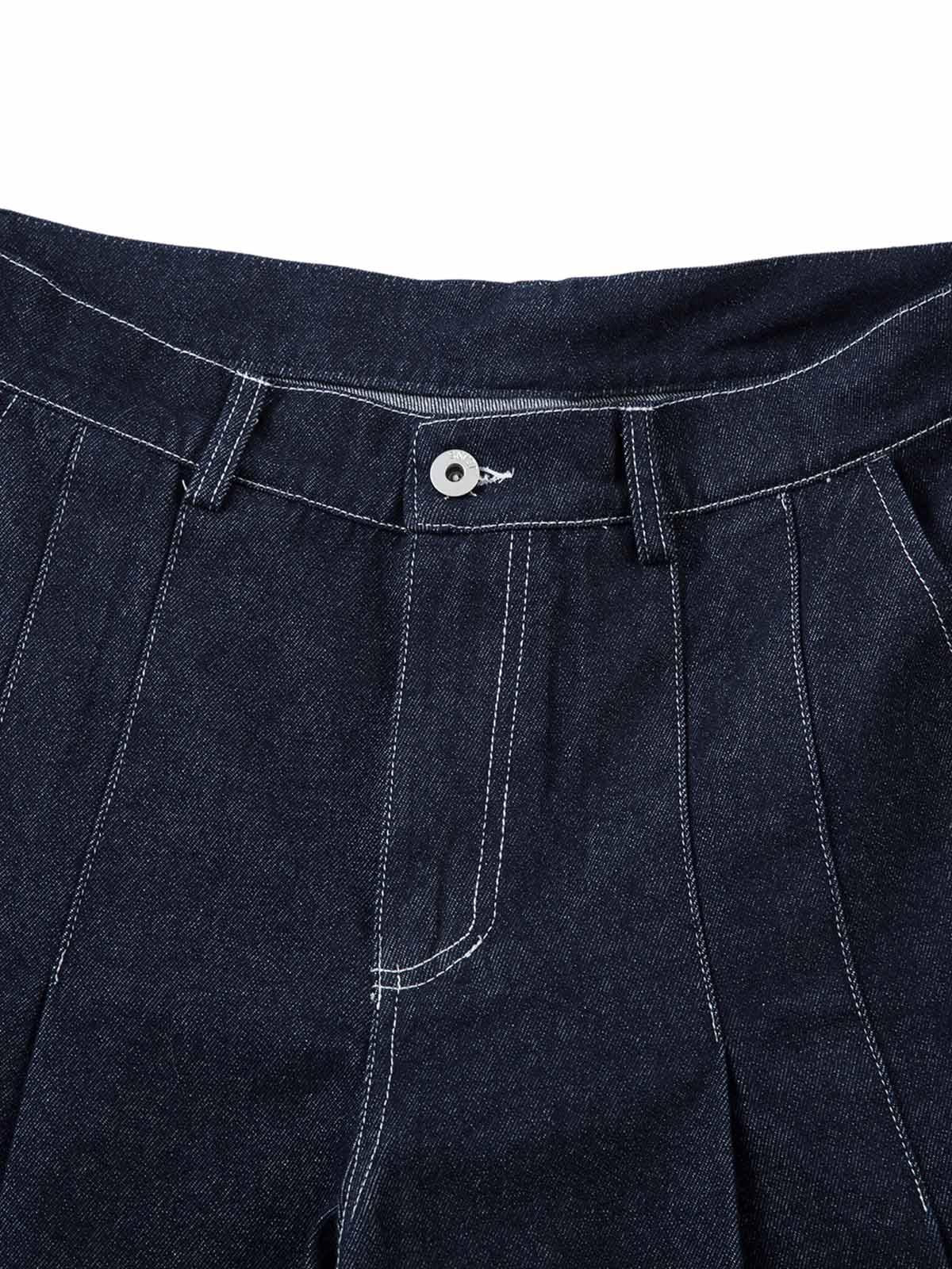 Vaquero Deconstruido Plisado Valmont — Distinción urbana irresistible | Denim