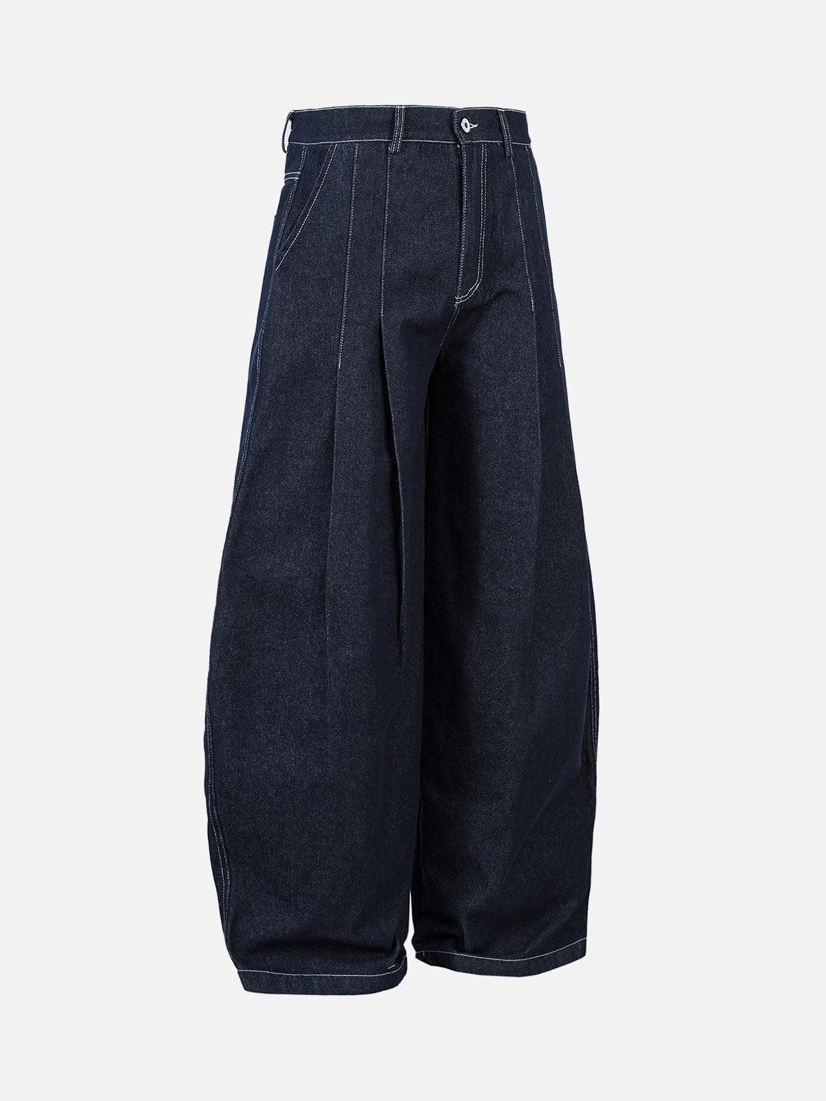 Vaquero Deconstruido Plisado Valmont — Distinción urbana irresistible | Denim
