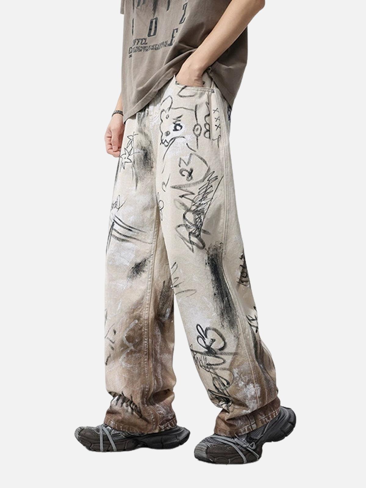 Vaquero Graffiti Washed Valmont — Distinción urbana irresistible | Vintage Wash