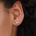 Pendientes Chat Argent Valmont — Elegancia irresistible | Plateado