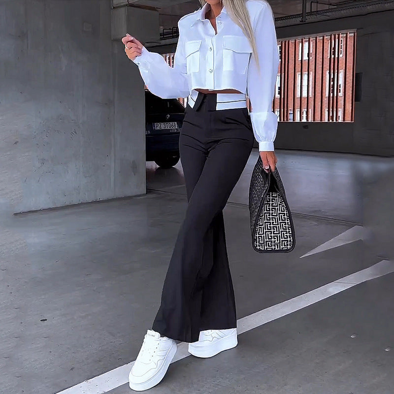 Ensemble Valmont — Conjunto Camisa & Pantalón Traje Holgado | Femme