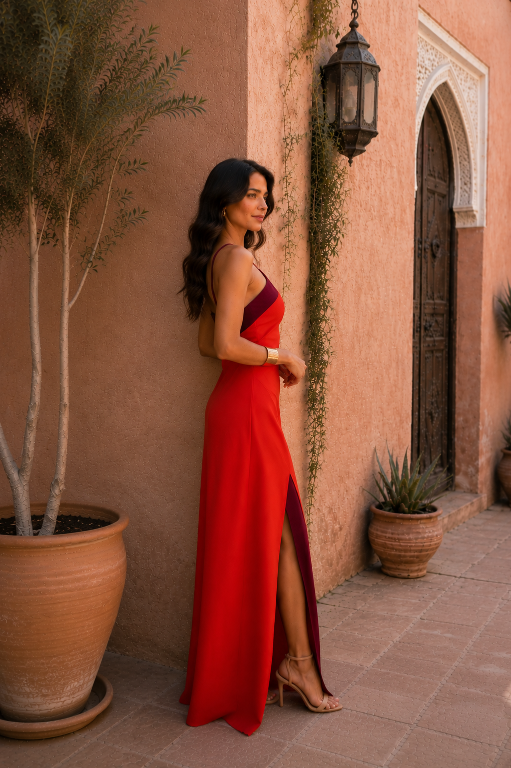 Oasis Rojo Valmont — Vestido | Colección Marrakech