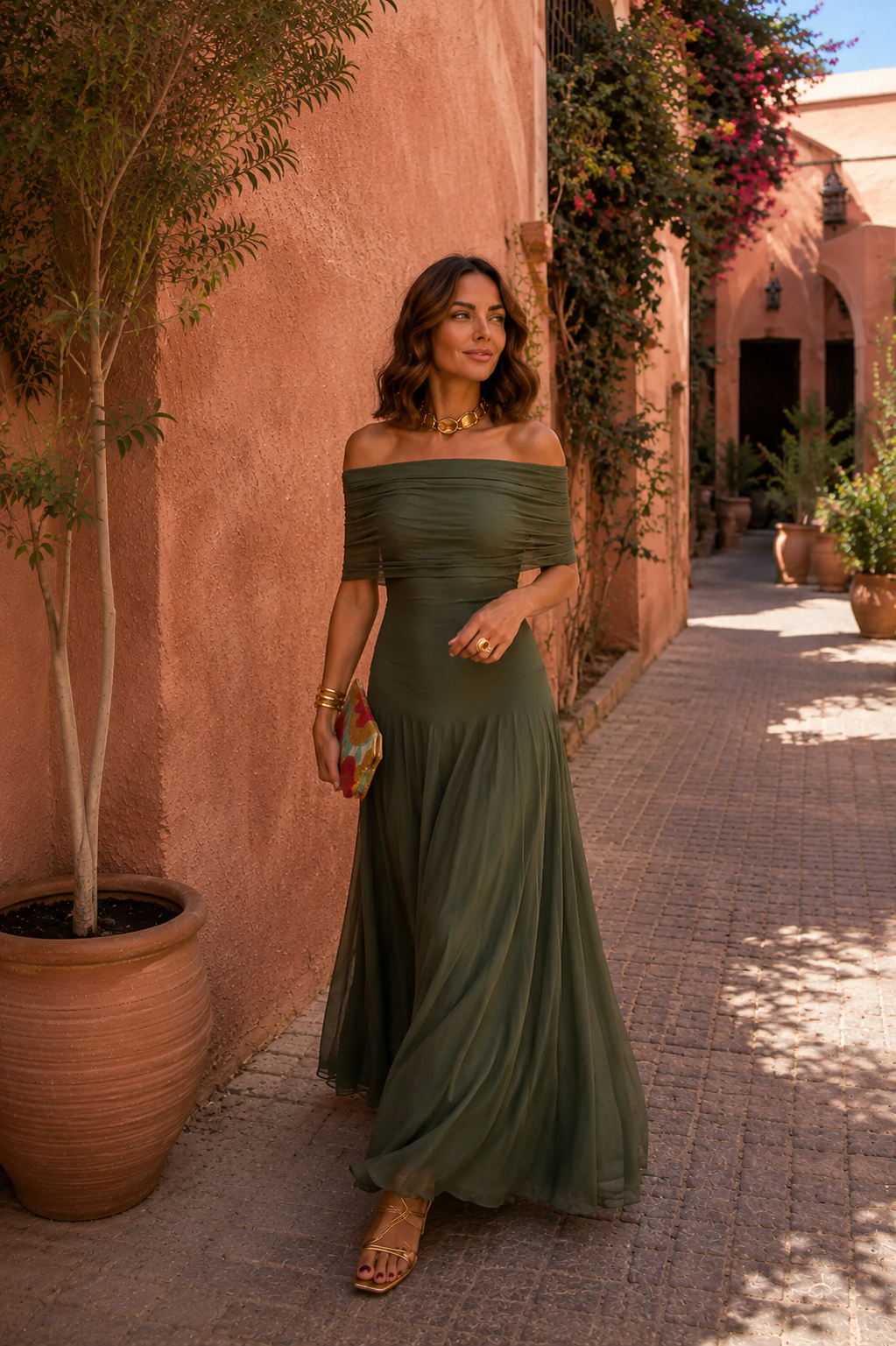 Toledo Verde Valmont — Vestido | Colección Marrakech