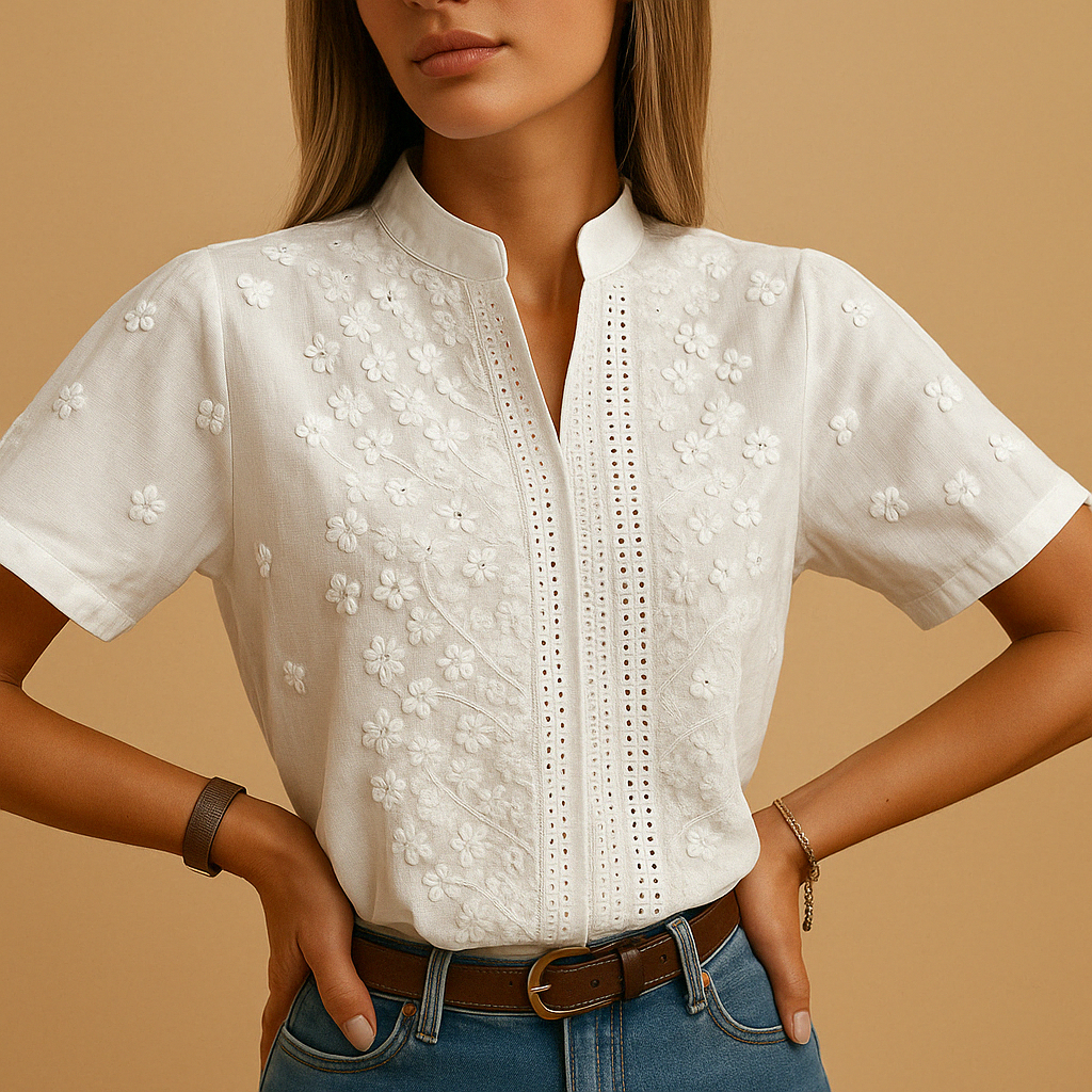 Blusa Blanche Valmont — Elegancia irresistible | Blanco
