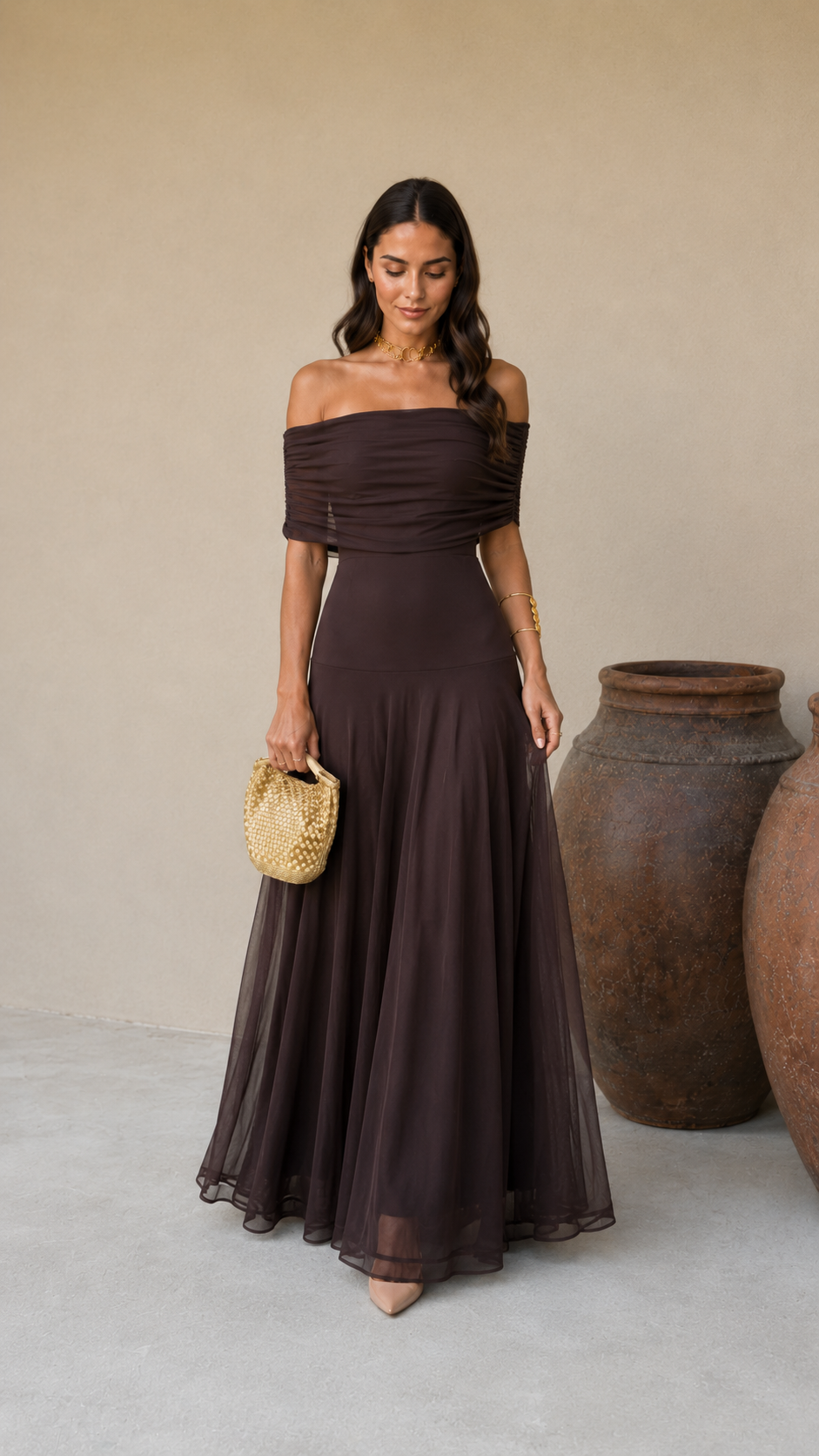 Toledo Marrón Valmont — Vestido | Colección Marrakech