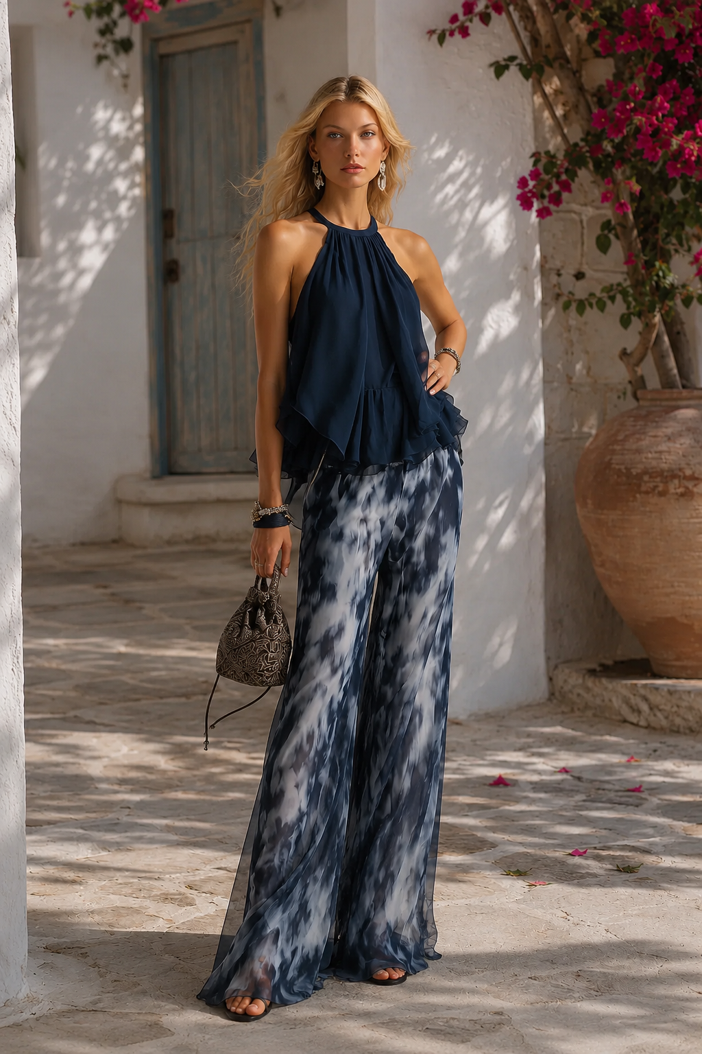 Serena Valmont — Conjunto Elegante en Chiffon | Marbella