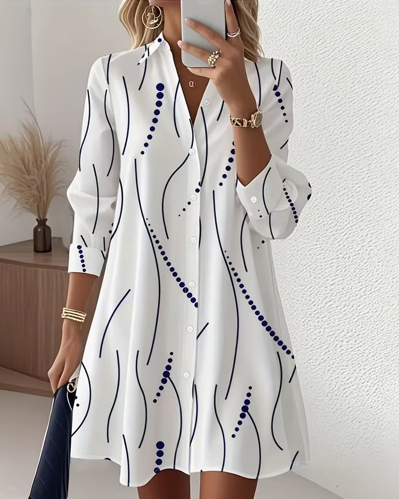 Camisa Ondine Valmont — Cuello Ondulado Elegante Mujer