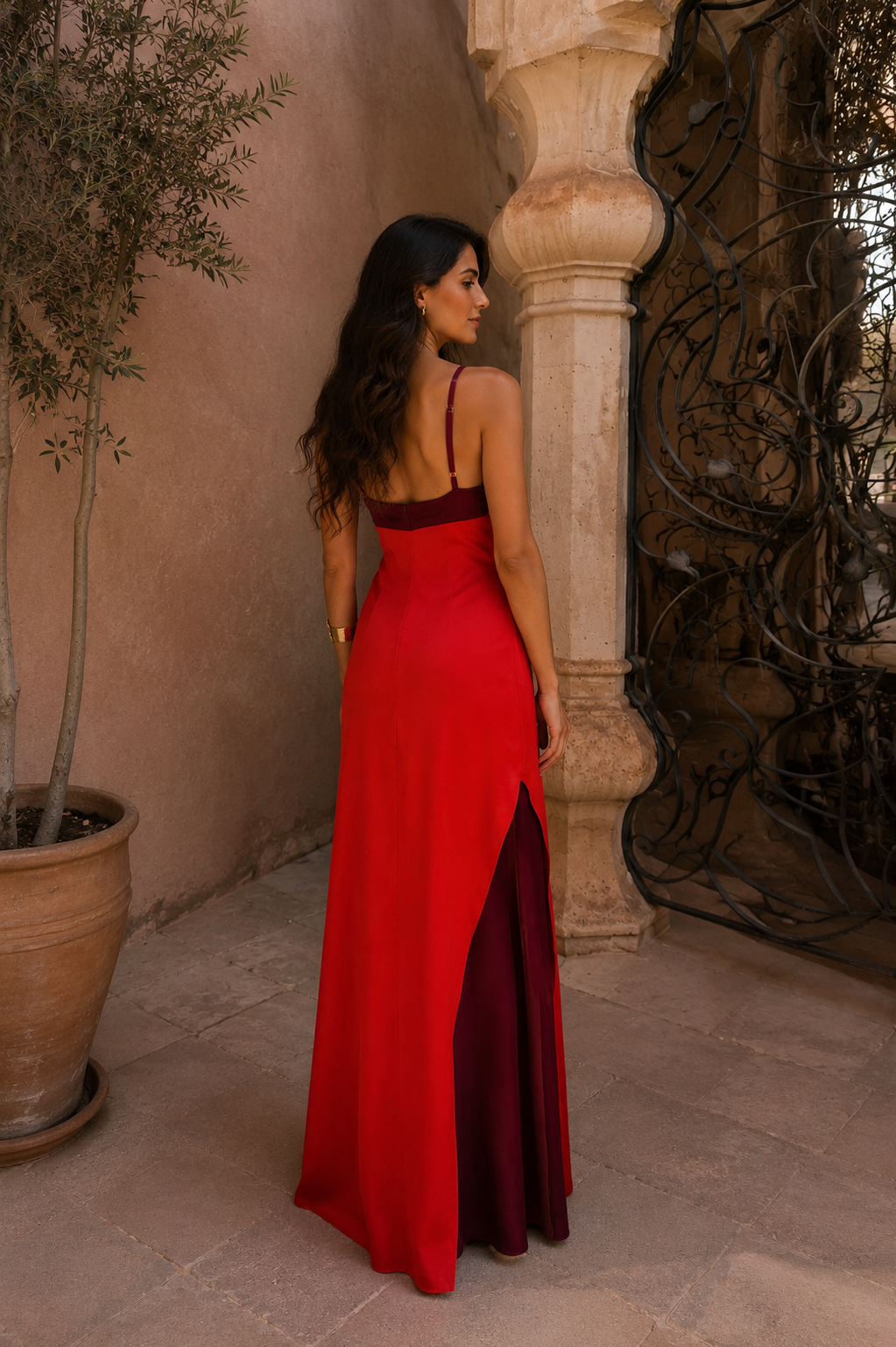 Oasis Rojo Valmont — Vestido | Colección Marrakech
