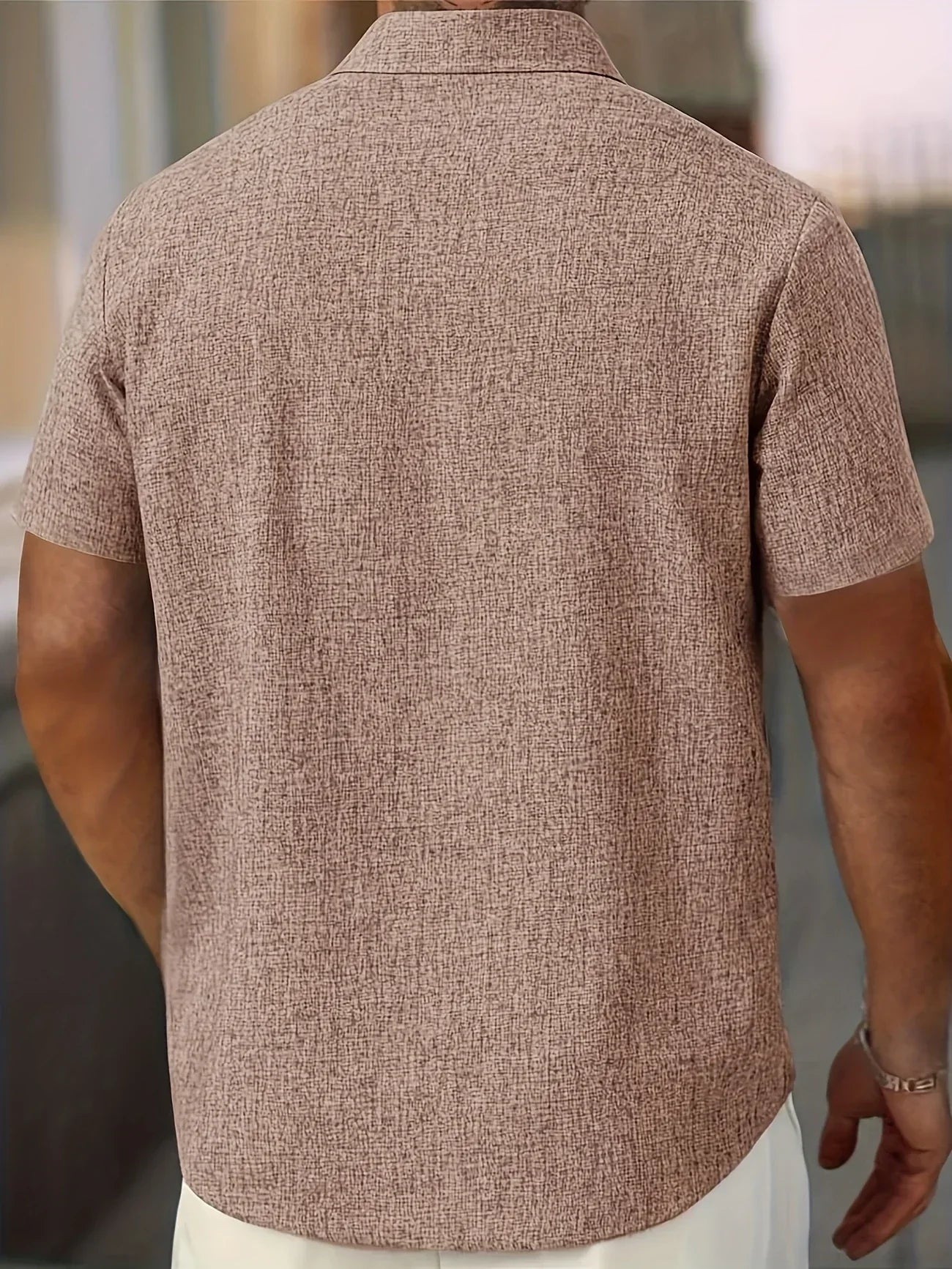 Camisa Lin Valmont — Distinción sin esfuerzo | Beige