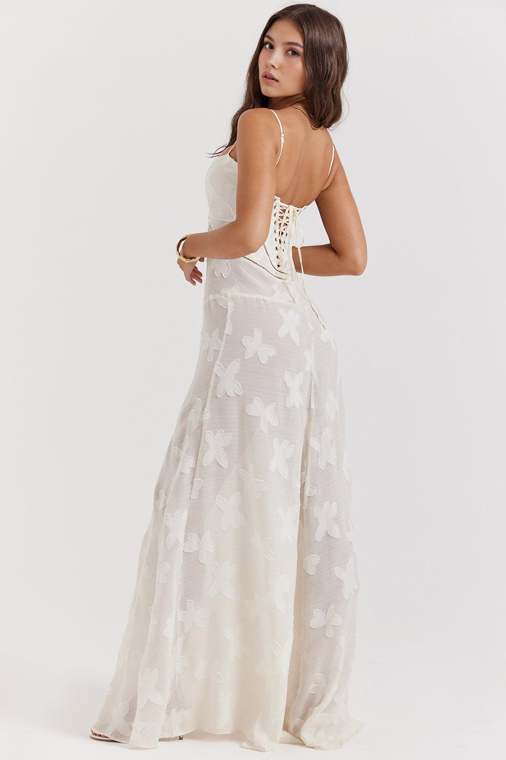 Noir Seren Valmont — Vestido Corsé de Terciopelo Floral | Noir de Luxe