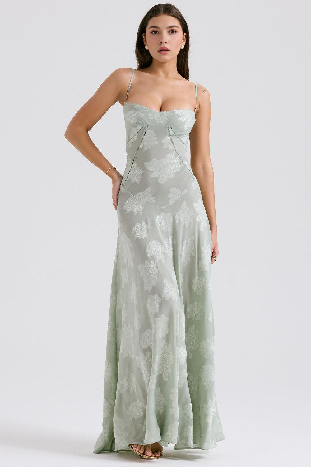 Noir Seren Valmont — Vestido Corsé de Terciopelo Floral | Noir de Luxe
