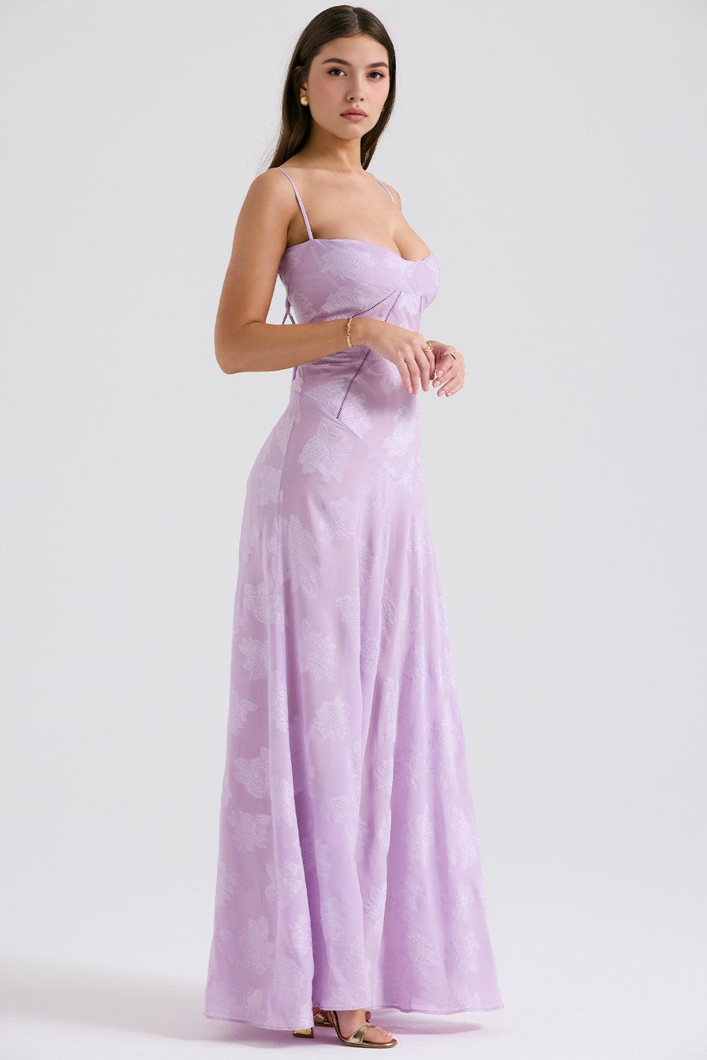 Noir Seren Valmont — Vestido Corsé de Terciopelo Floral | Noir de Luxe