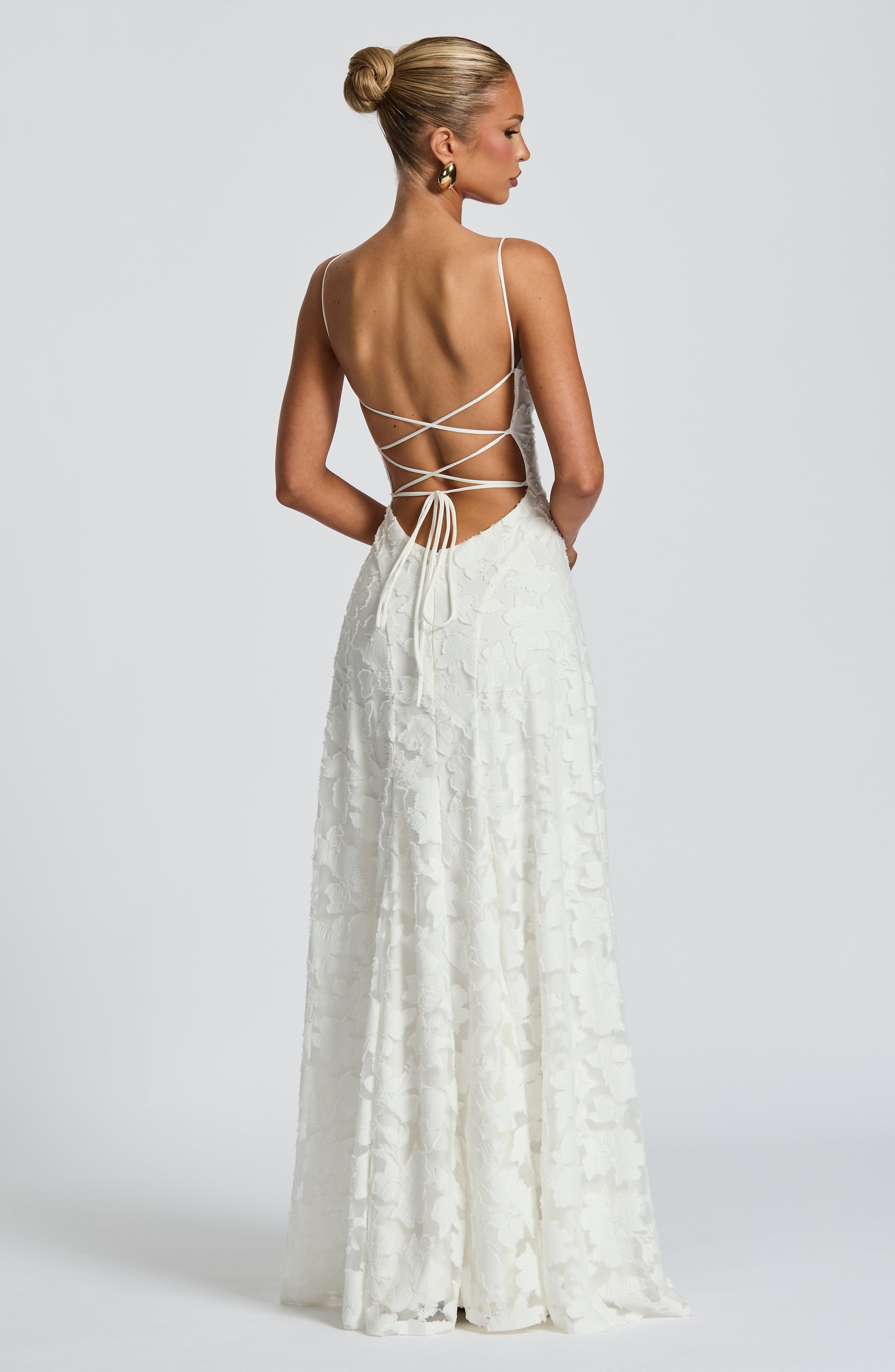 Vestido Louise Valmont — Maxi Drapeado | Burdeos, Blanco, Verde y Rosa