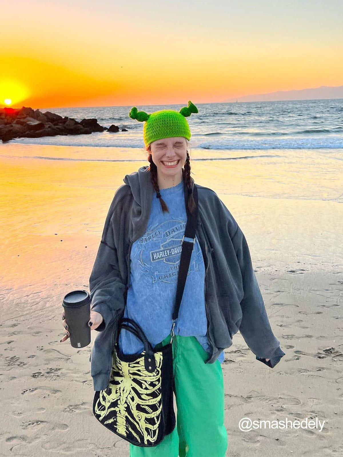 Gorro Shrek Beanie Valmont — Actitud irresistible | Verde