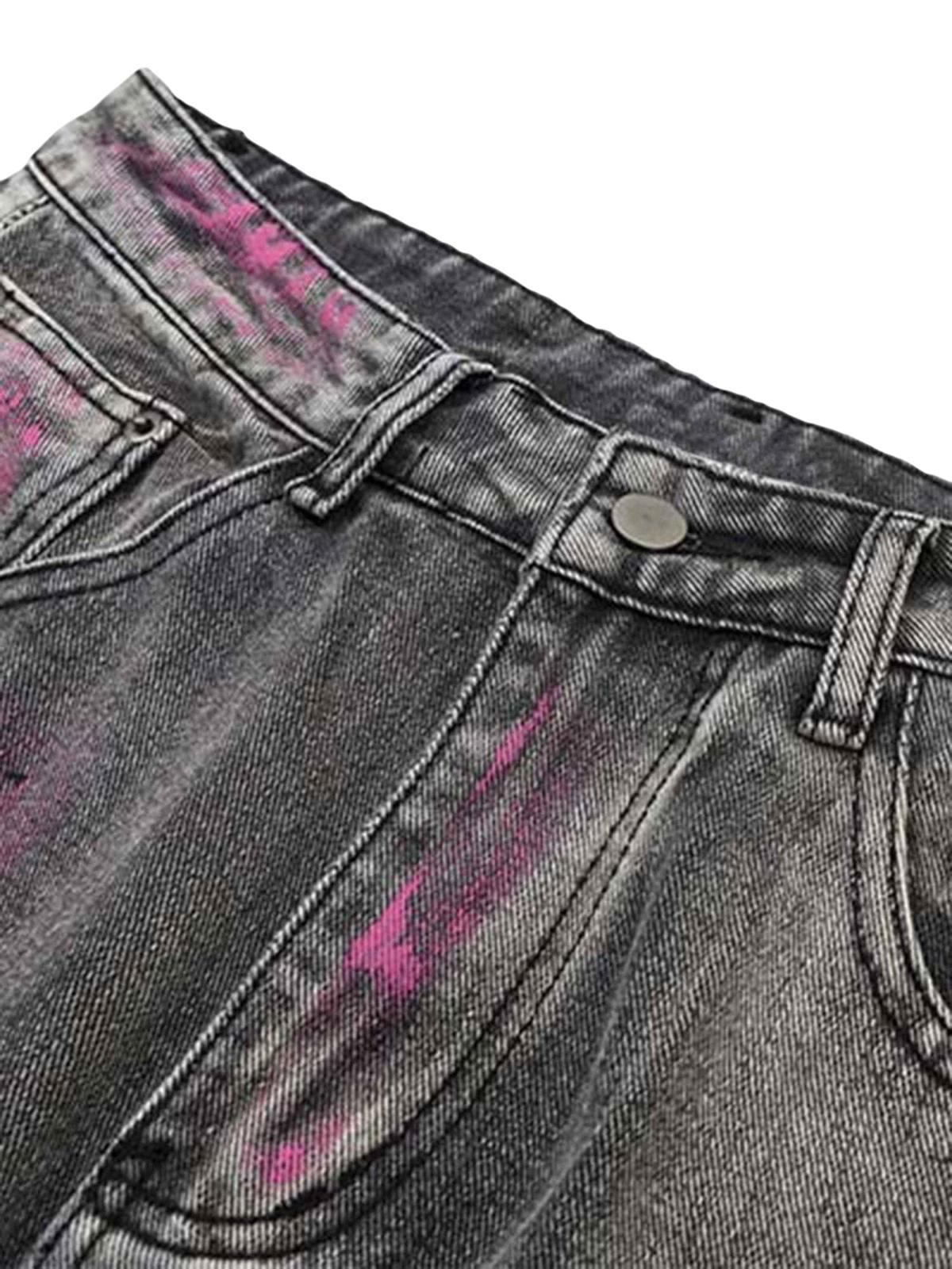 Vaquero Graffiti Distressed Valmont — Distinción urbana irresistible | Vintage Wash