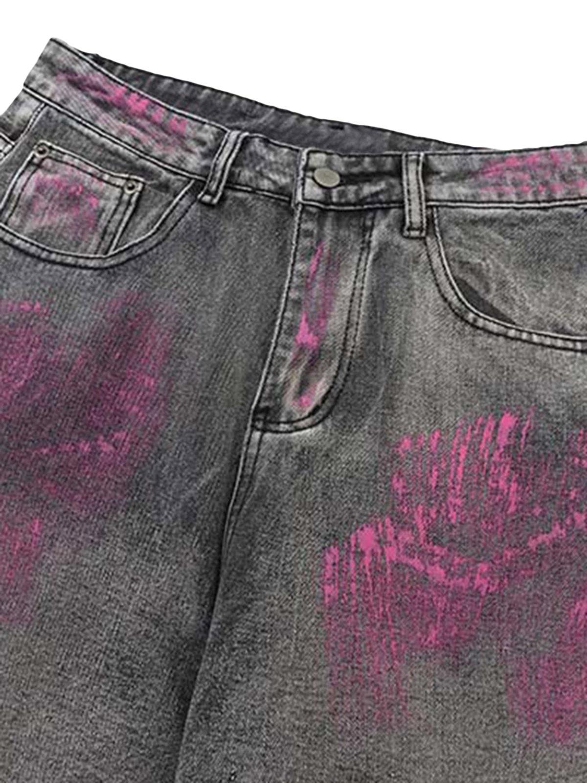 Vaquero Graffiti Distressed Valmont — Distinción urbana irresistible | Vintage Wash