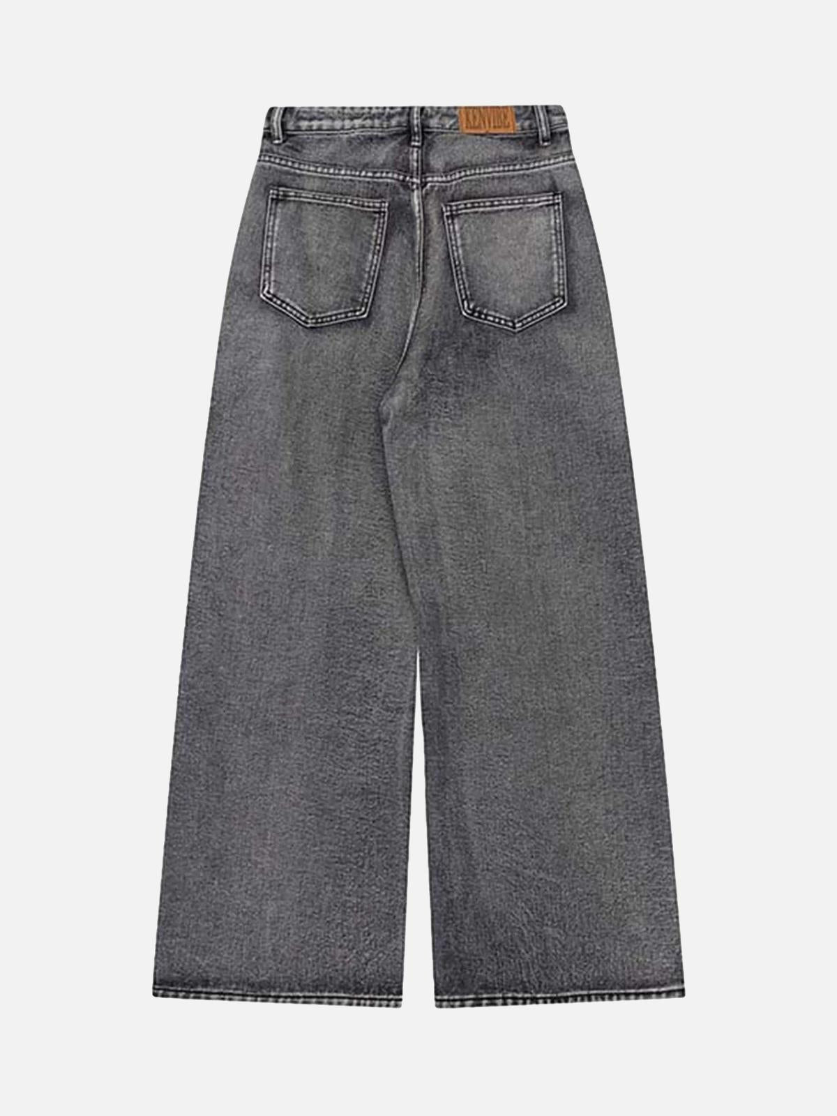 Vaquero Graffiti Distressed Valmont — Distinción urbana irresistible | Vintage Wash