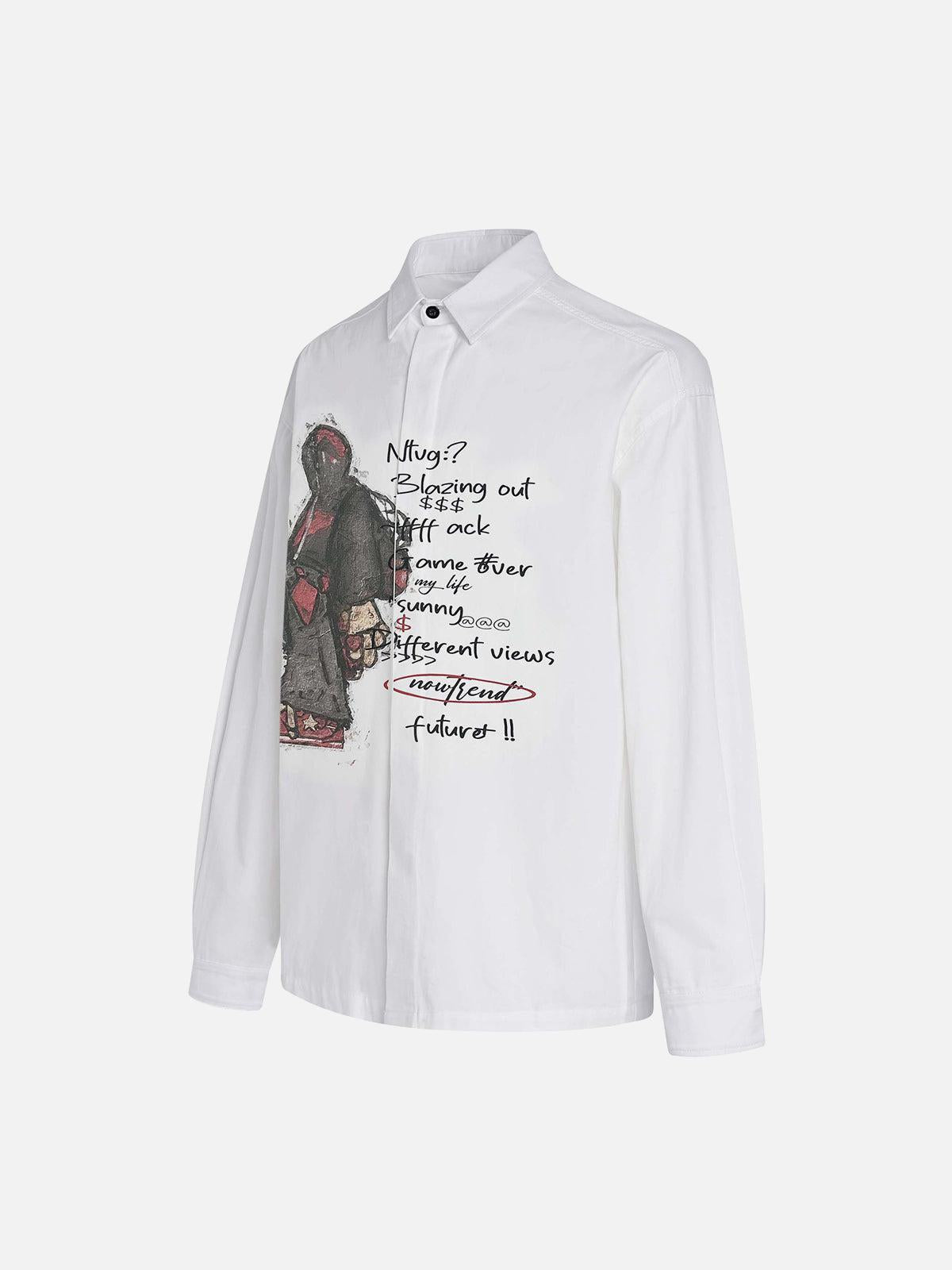 Camisa Portrait Print Valmont — Distinción urbana irresistible | Urban