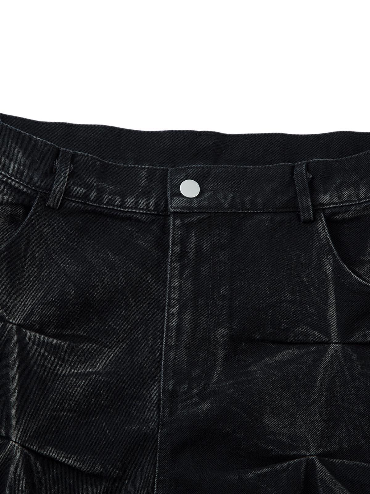 Vaquero Lavado Pesado Plisado Valmont — Distinción urbana irresistible | Vintage Wash