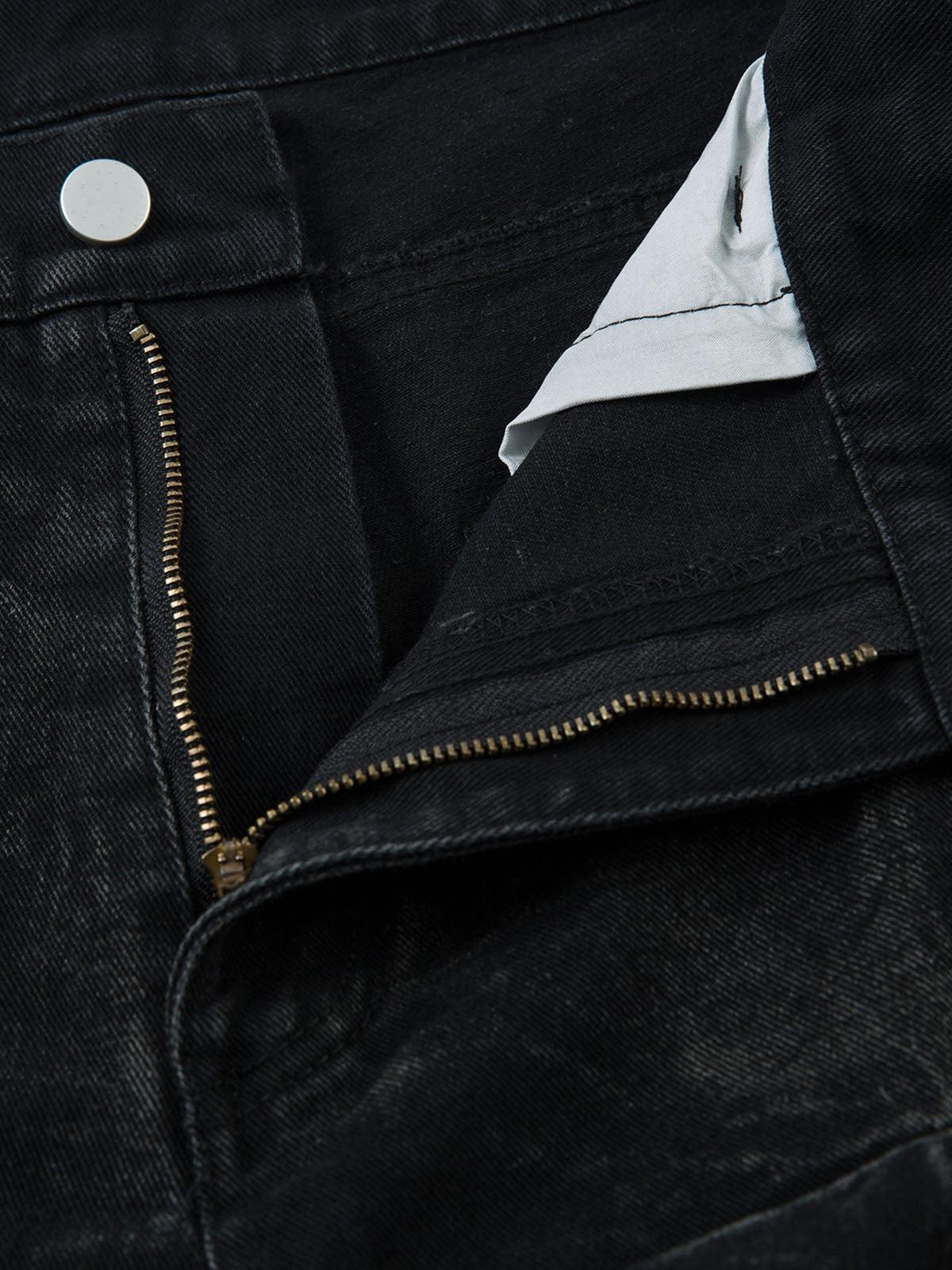 Vaquero Lavado Pesado Plisado Valmont — Distinción urbana irresistible | Vintage Wash