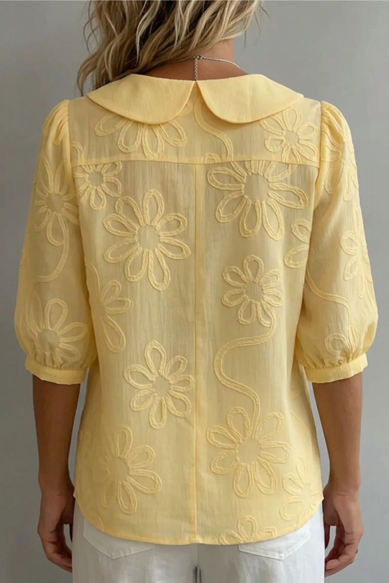 Blusa Fiora Valmont — Elegancia floral irresistible | Daniela Valmont