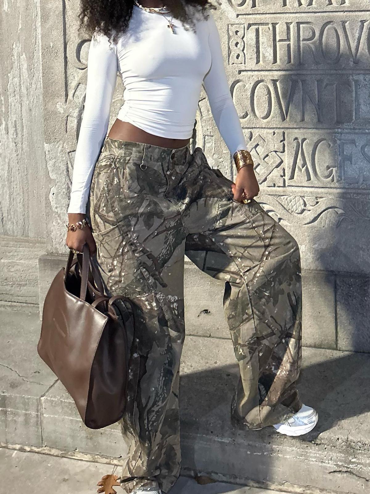 Pantalón Cargo Camo Casual Valmont — Distinción urbana irresistible | Verde
