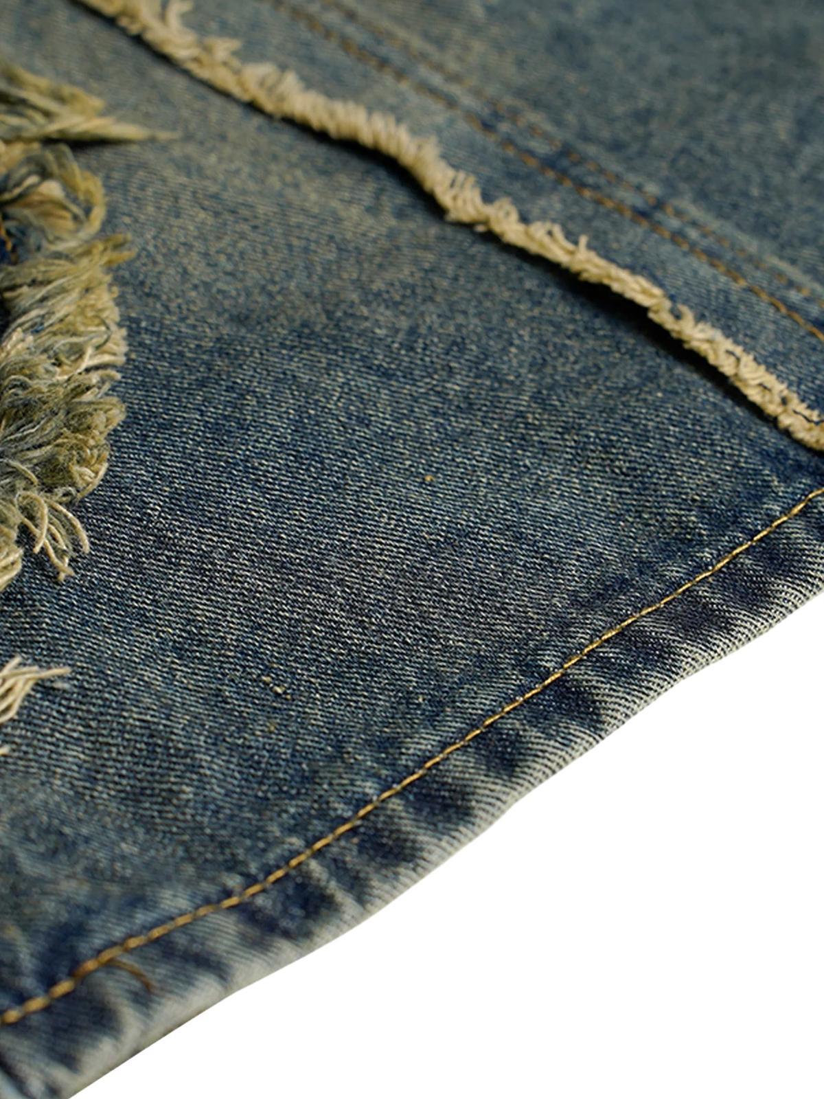 Vaquero Washed Distressed Valmont — Distinción urbana irresistible | Azul