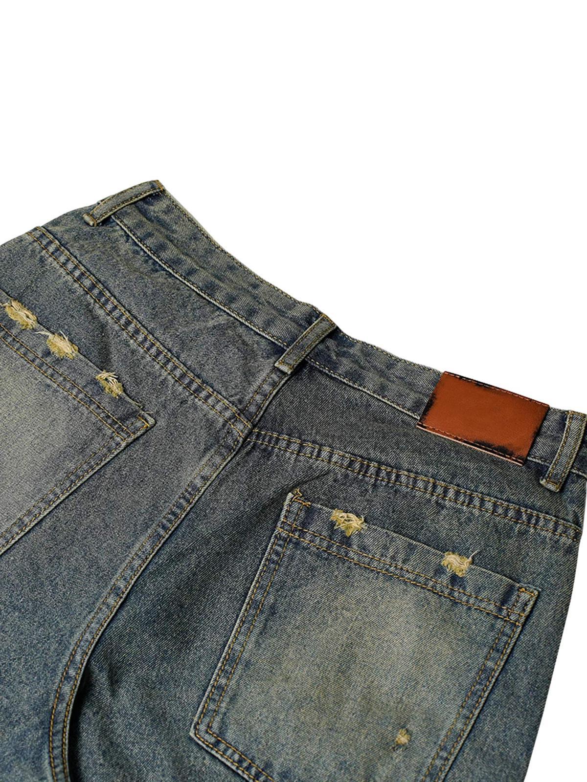 Vaquero Washed Distressed Valmont — Distinción urbana irresistible | Azul