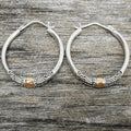 Pendientes Créoles Vintage Valmont — Elegancia irresistible | Plateado