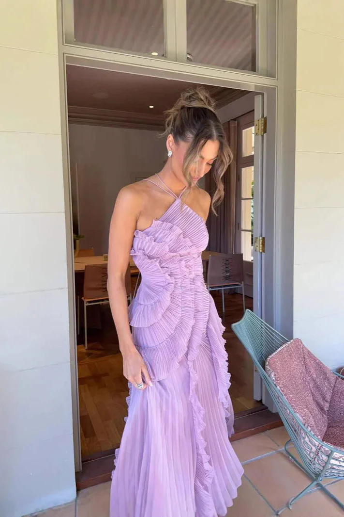 Elisia Valmont — Vestido Maxi Elegante con Volantes | Colección Sevilla